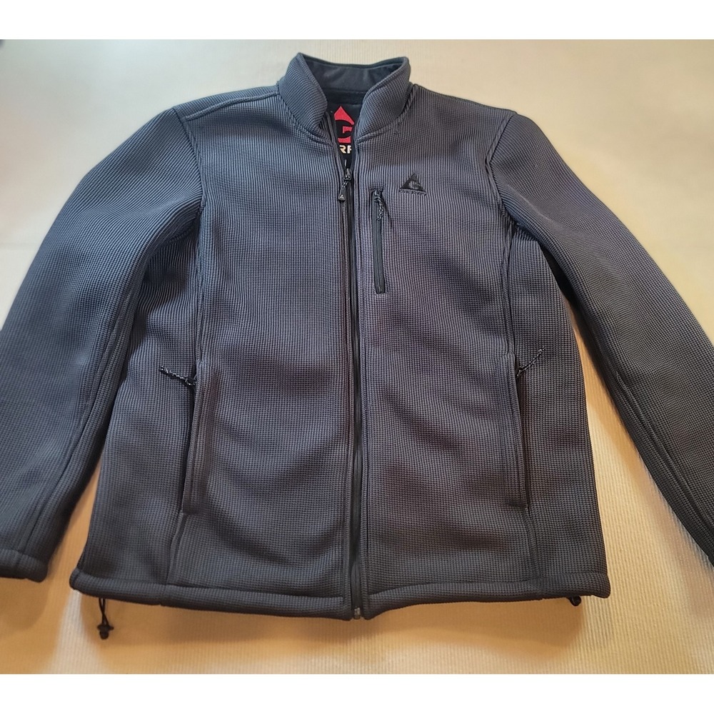 Gerry Men's Waffle Knit Heavy Ribbed Fleece Lined Size XL Jacket Full Zip